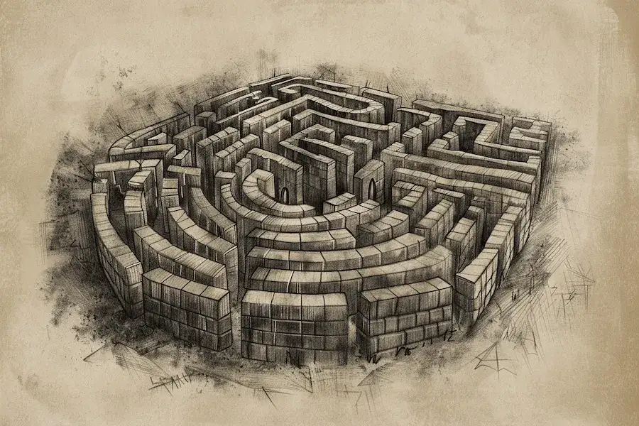 Labirynt: przestrzeń odkryć czy pułapka bez wyjścia w literaturze?