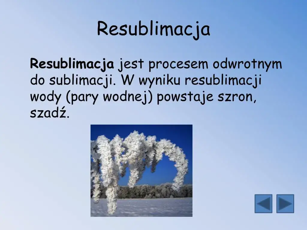 Sublimacja i resublimacja - zjawiska, które zaskakują i fascynują