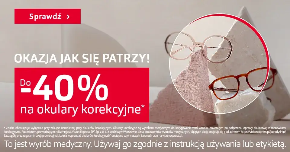 Okulary z NFZ w Vision Express? Sprawdź, ile zaoszczędzisz!