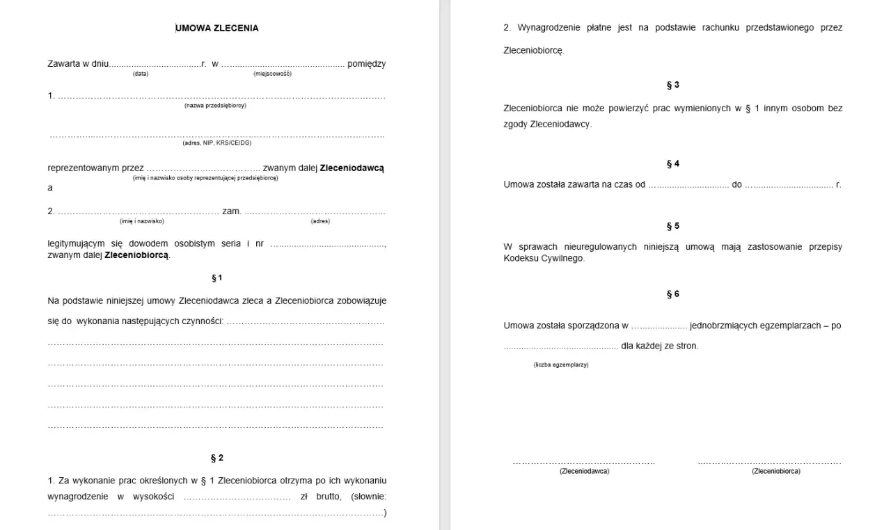 Umowa zlecenie jak działa – kluczowe informacje i obowiązki stron