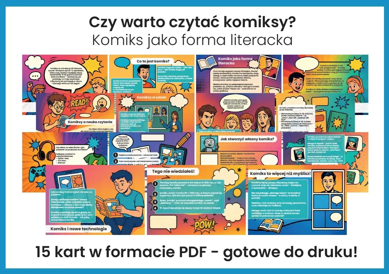 Dlaczego warto czytać komiksy? Obal mity, rozwijaj umysł!