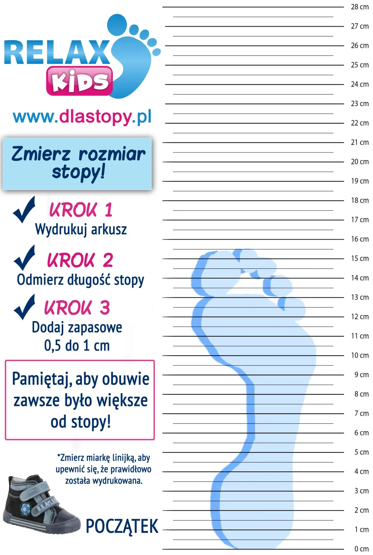 Jak dobrać rozmiar buta dziecka, aby uniknąć błędów i zapewnić zdrowy rozwój stóp