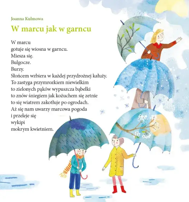 W marcu jak w garncu wiersz - odkryj piękno zmieniającej się wiosny
