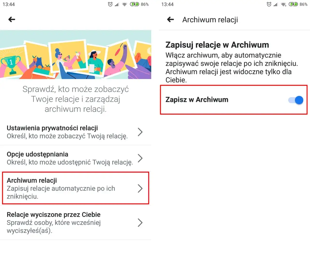 Jak włączyć relacje na fb i dzielić się chwilami z przyjaciółmi