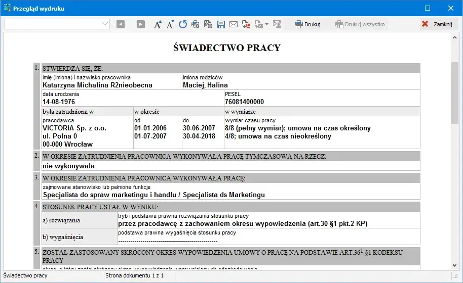 Czy można wystawić świadectwo pracy w trakcie zatrudnienia? Odpowiedzi