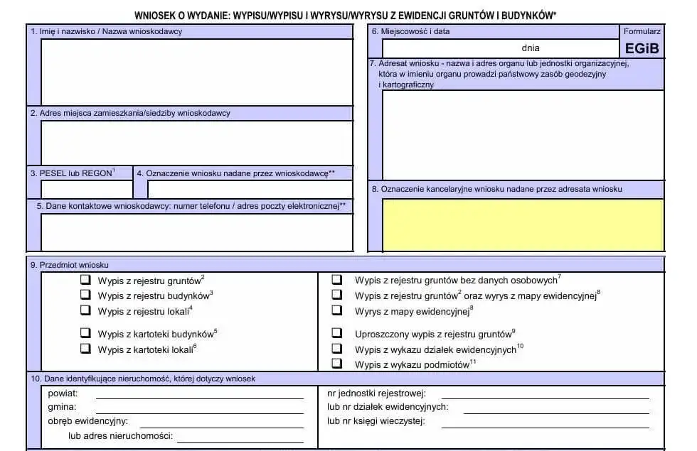 Co jest potrzebne do wypisu z rejestru gruntów? Sprawdź wymagania!