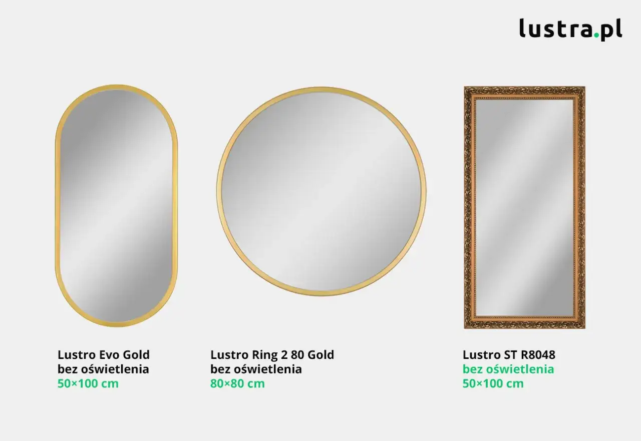 Złote lustro i ściany: Jak dobrać kolor, by olśnić wnętrze?