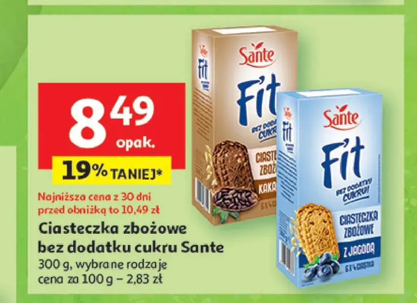 Ciastka Sante FIT: Gdzie kupić najtaniej? Sklepy i promocje