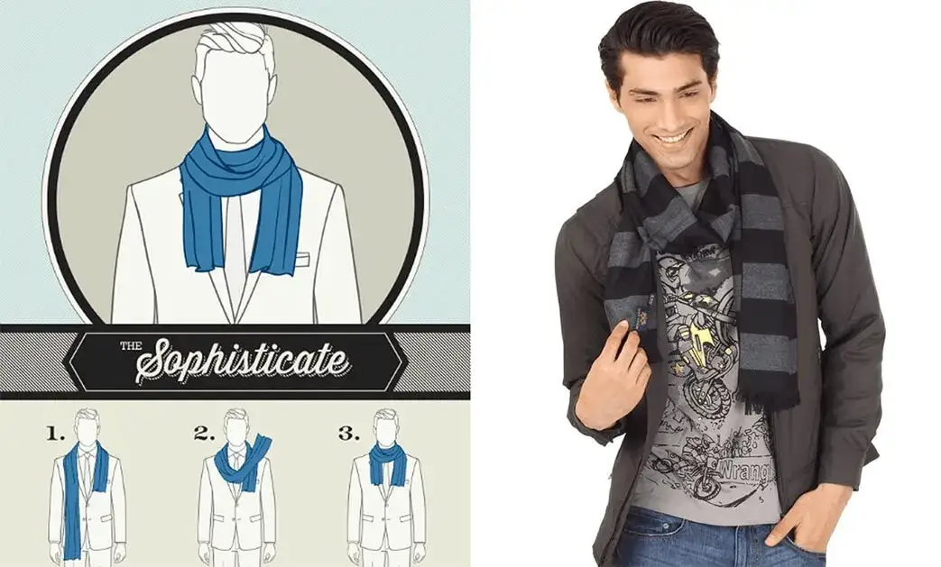 Jak zakładać szalik męski, aby wyglądać stylowo i czuć się komfortowo