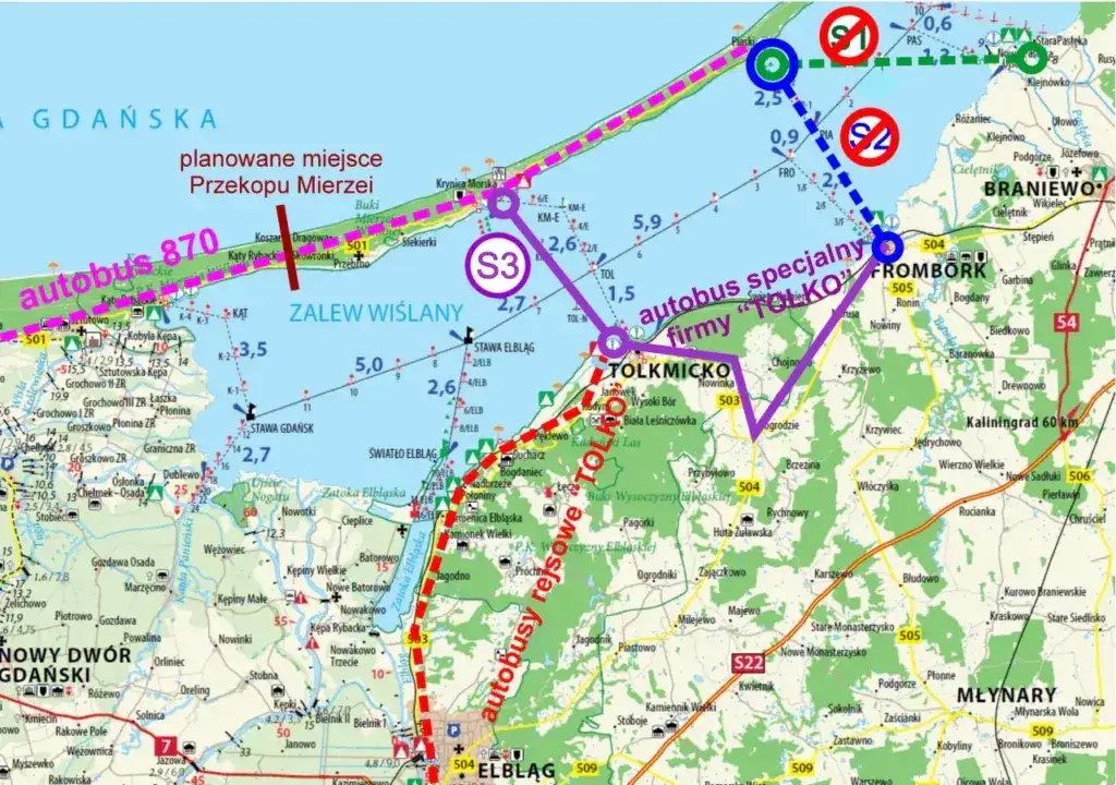 Ile km z Elbląga do Krynicy Morskiej? Sprawdź różne trasy i odległości