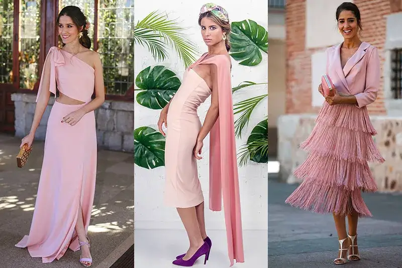 Con que combinar un vestido rosa palo: ideas para un look perfecto