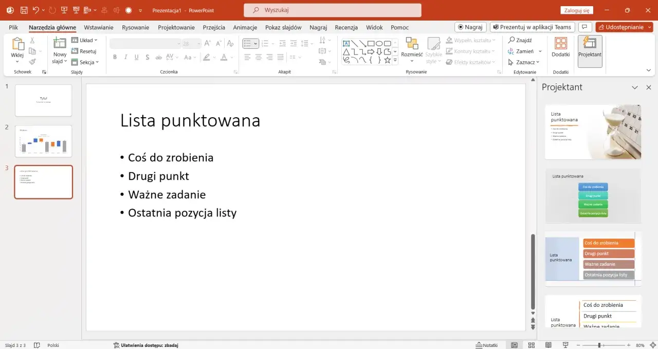Jak włączyć projektanta w PowerPoint i poprawić swoje prezentacje