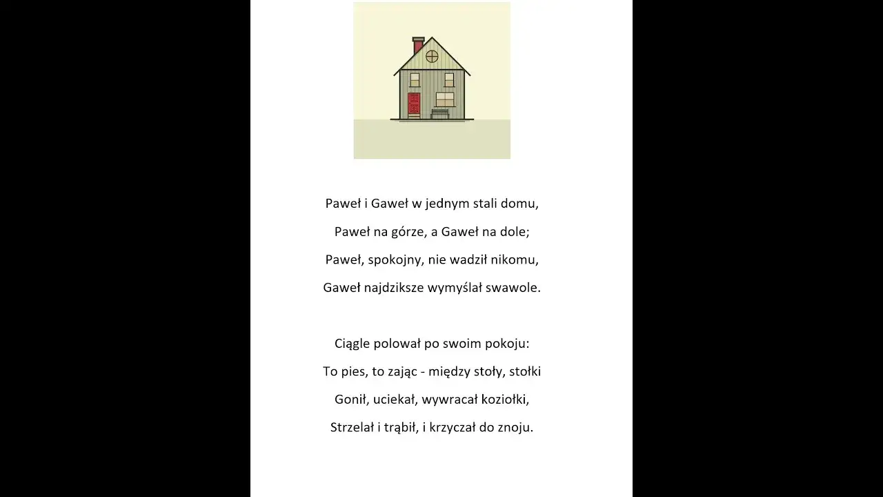 Paweł i Gaweł wiersz - poznaj ich niezwykłe charaktery i morał