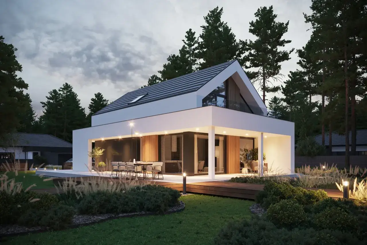 Odkryj Wąskie Domy: Projekty Parterowych na Wąską Działkę, 20m z Garażem, Długie Domki Parterowe