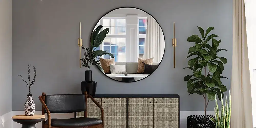 Jakie oświetlenie do okrągłego lustra, aby uniknąć złego efektu?