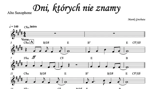 Nuty na pianino "Dni, których nie znamy" PDF Jak zagrać?