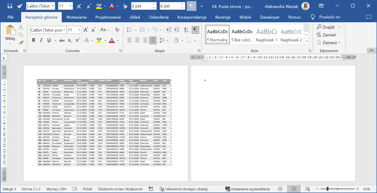 Jak usunąć podział strony w Wordzie i poprawić formatowanie dokumentu