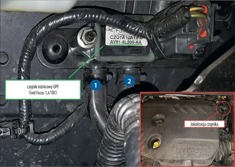 Czujnik DPF Ford Kuga - gdzie jest i jak go łatwo znaleźć