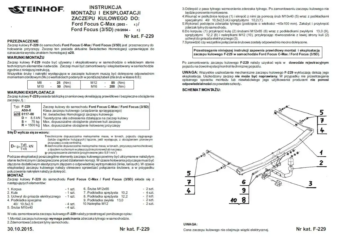 Gdzie jest ucho do holowania w Ford Focus II? Oto prosta instrukcja