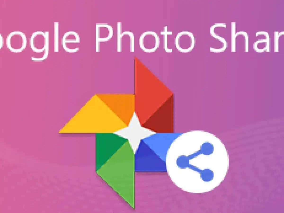 Ikona Google Photos i symbol udostępniania. Dowiedz się, jak wyłączyć udostępnianie zdjęć Google.