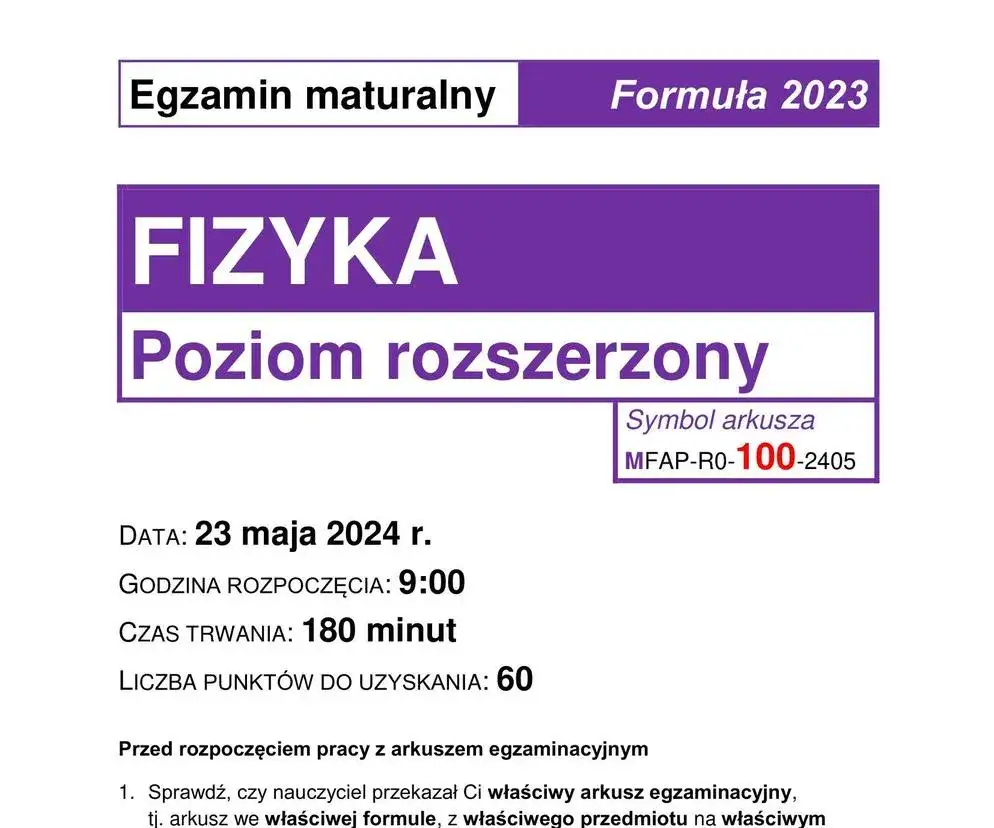 Ile trwa matura z fizyki? Sprawdź, co musisz wiedzieć o czasie egzaminu