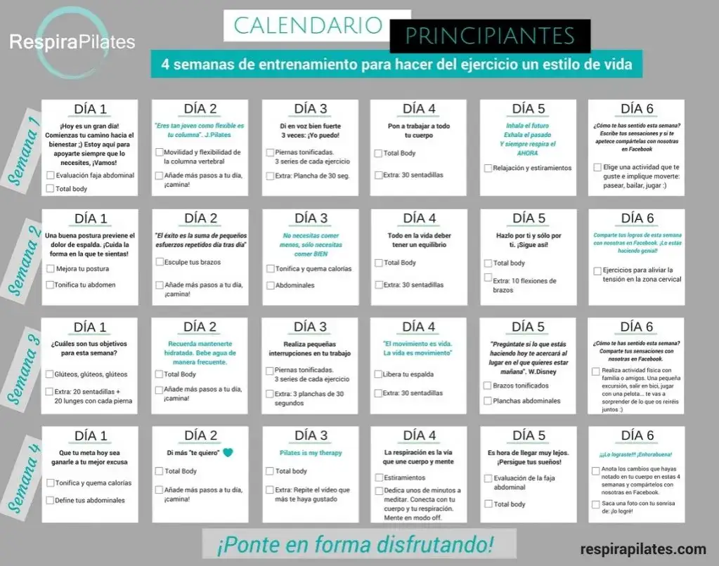 Plan de entrenamiento semanal: Diseña tu rutina y progresa sin estancarte