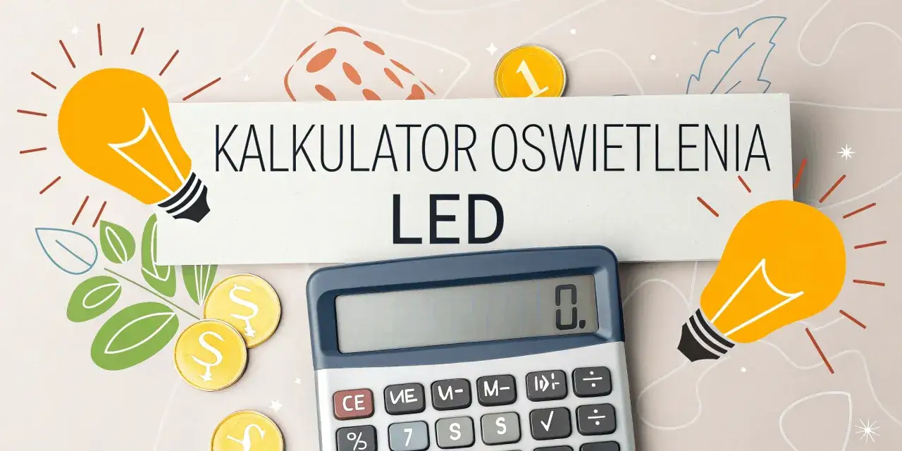 Kalkulator oświetlenia LED. Oblicz ile lumenów na m2 potrzebujesz do swojego projektu.