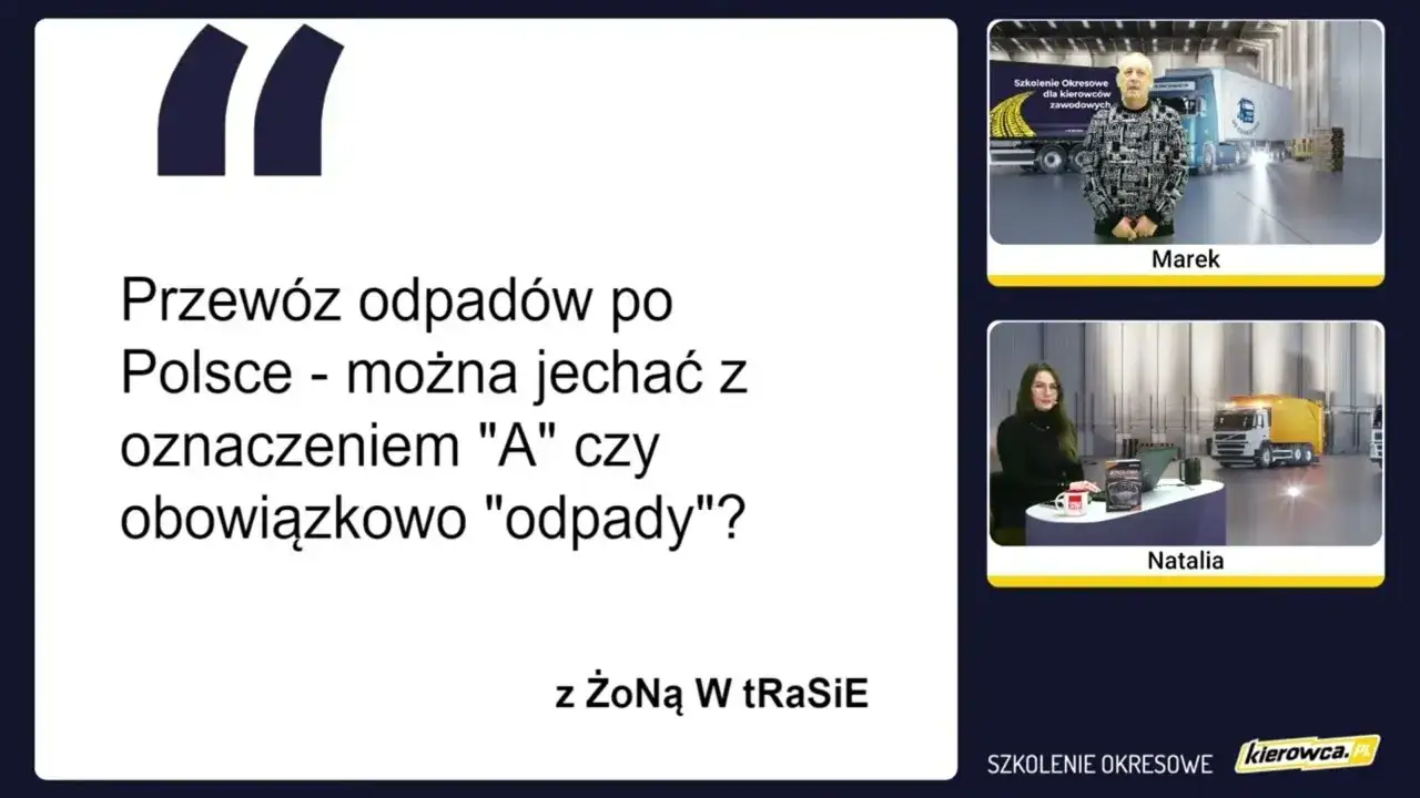 Co oznacza litera A na ciężarówce i jakie są konsekwencje prawne?