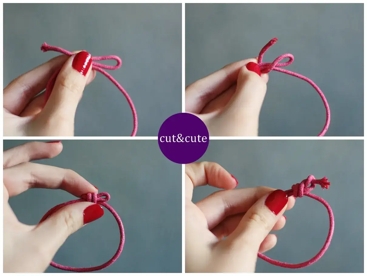 Bransoletka ze sznurka: Węzeł przesuwny krok po kroku. Idealne dopasowanie