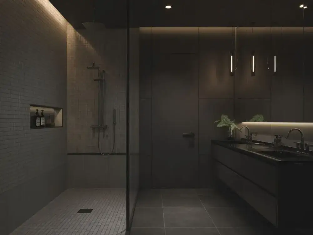 Jak płytki powiększą ciemną łazienkę bez okna? Sprawdź triki!