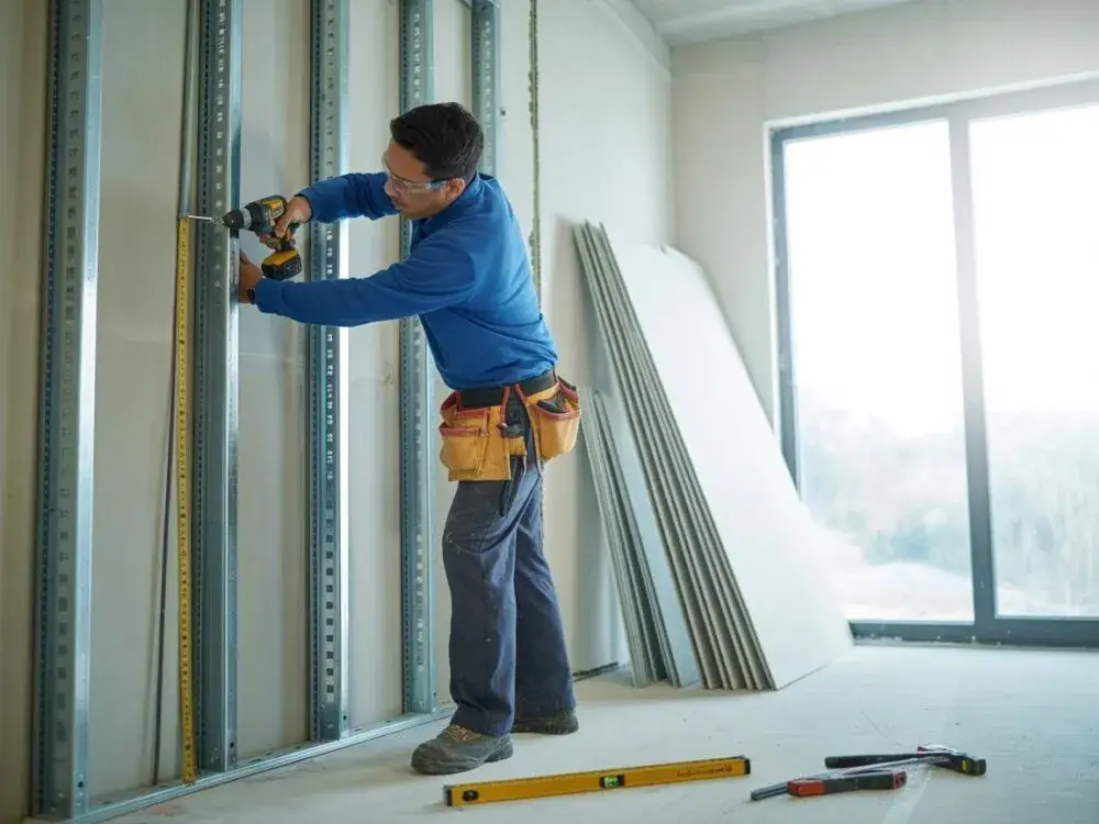 Stelaż pod regipsy DIY: Zbuduj ściankę i sufit jak PRO!