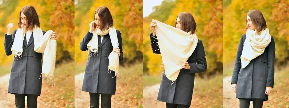 Jak wiązać gruby szalik w stylowy sposób, aby nie marznąć tej zimy