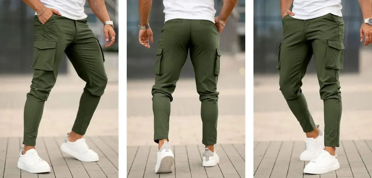 Outfit perfecto para pantalón cargo verde hombre que debes probar
