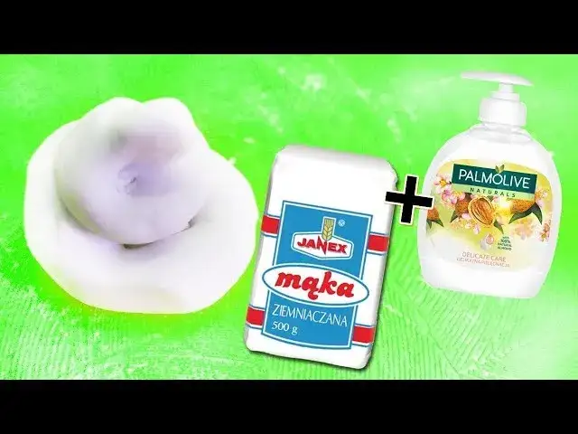 Jak zrobić slime z mąki ziemniaczanej i płynu do naczyń w 5 minut