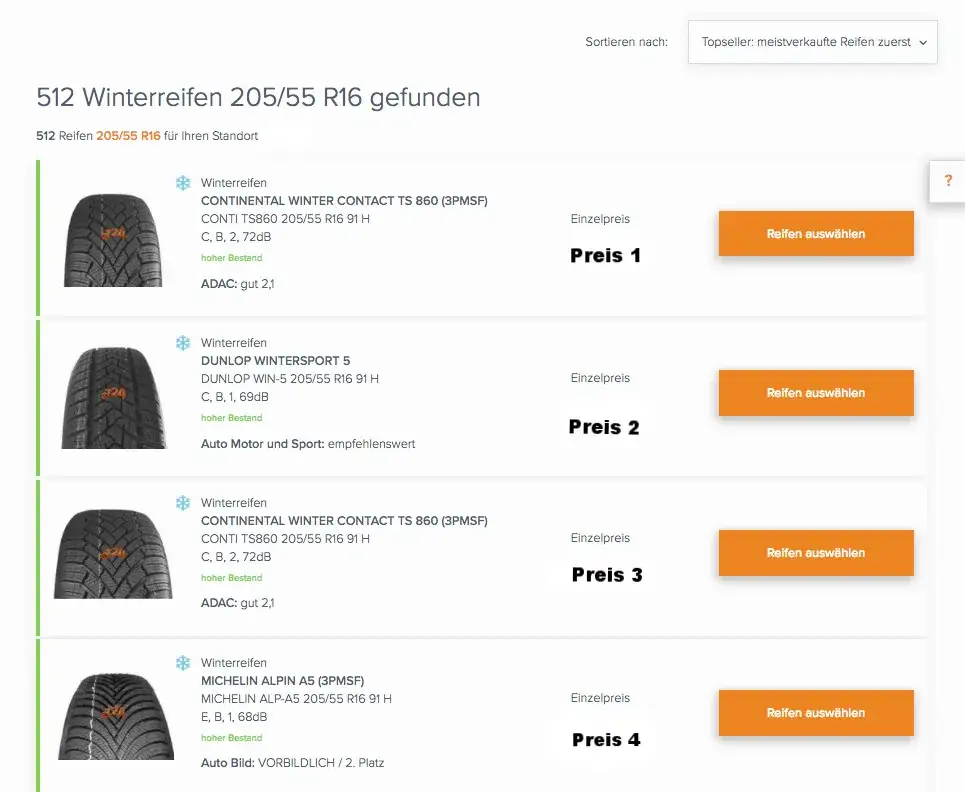 Reifen online kaufen: Die besten Preise und Angebote im Vergleich