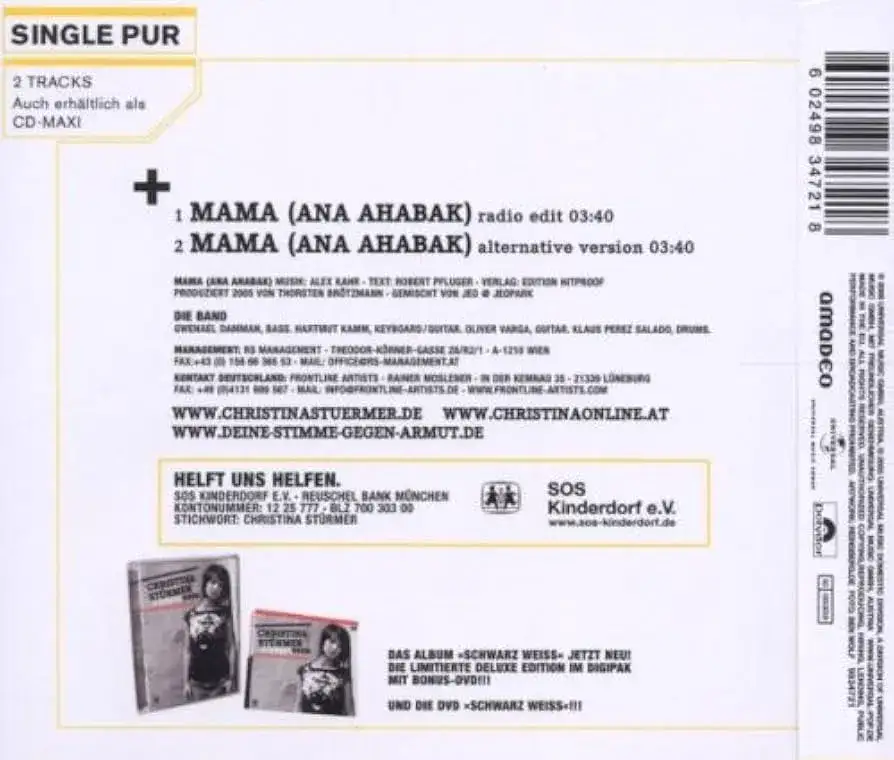 Christina Stürmer Mama Ana Ahabak Songtext – Emotionale Bedeutung und Analyse