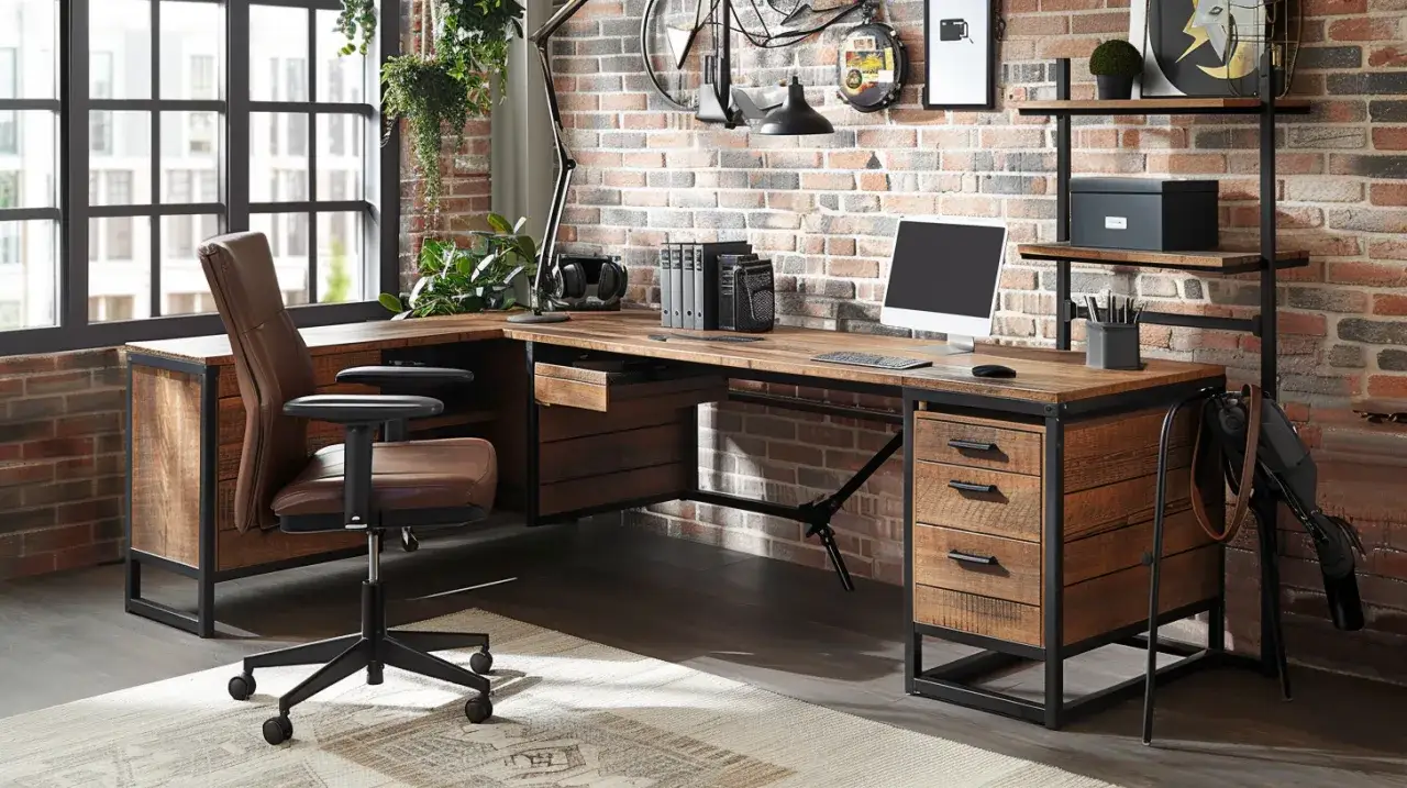 Czy biurko narożne loft to dobry wybór do biura w nowoczesnym stylu?