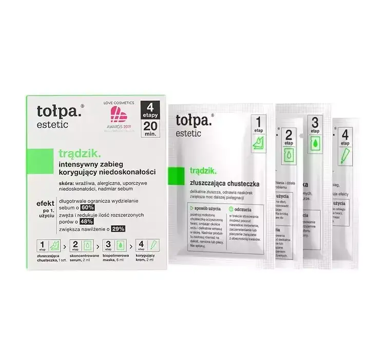 Tołpa estetic trądzik krem korygujący niedoskonałości - skuteczność i skład