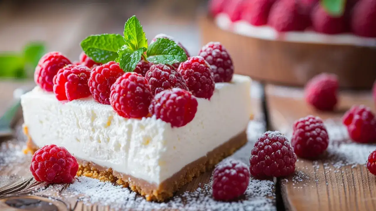 Ciasto z serem i malinami - Przepis na pyszne ciasto na zimno