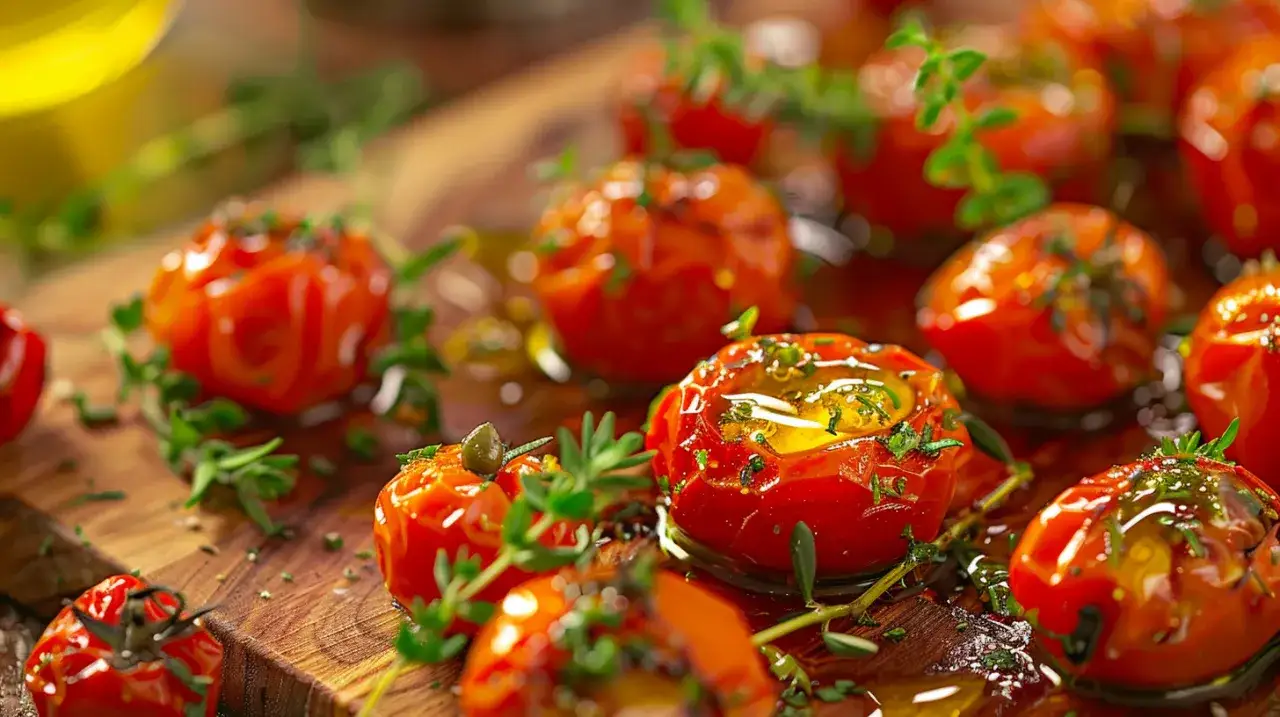 Pomidory konfitowane: Łatwy przepis na konfitowane pomidory w oliwie