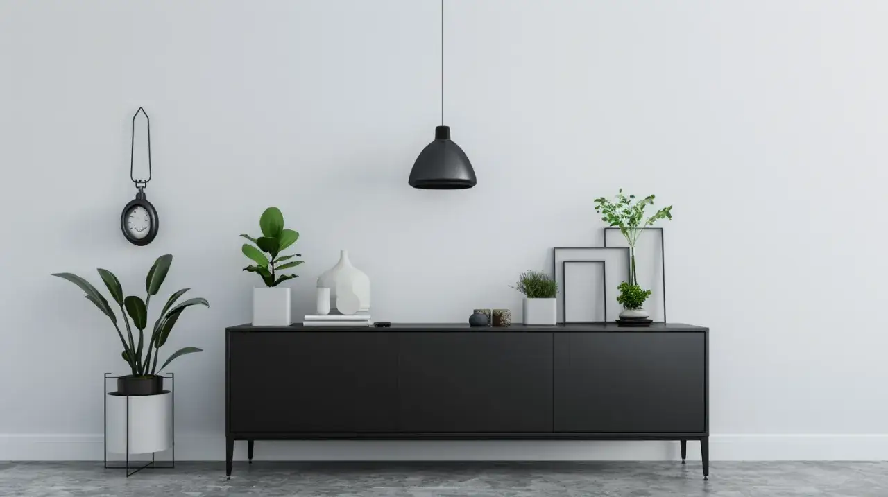 Jakie zalety ma czarna komoda loft w salonie, by podkreślić nowoczesny styl?