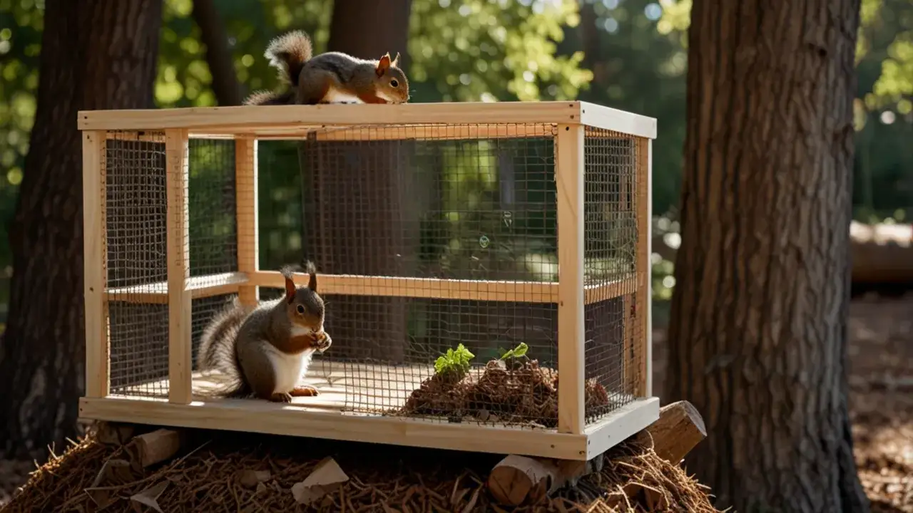 Jak zrobić klatkę dla wiewórki, aby była bezpieczna i komfortowa