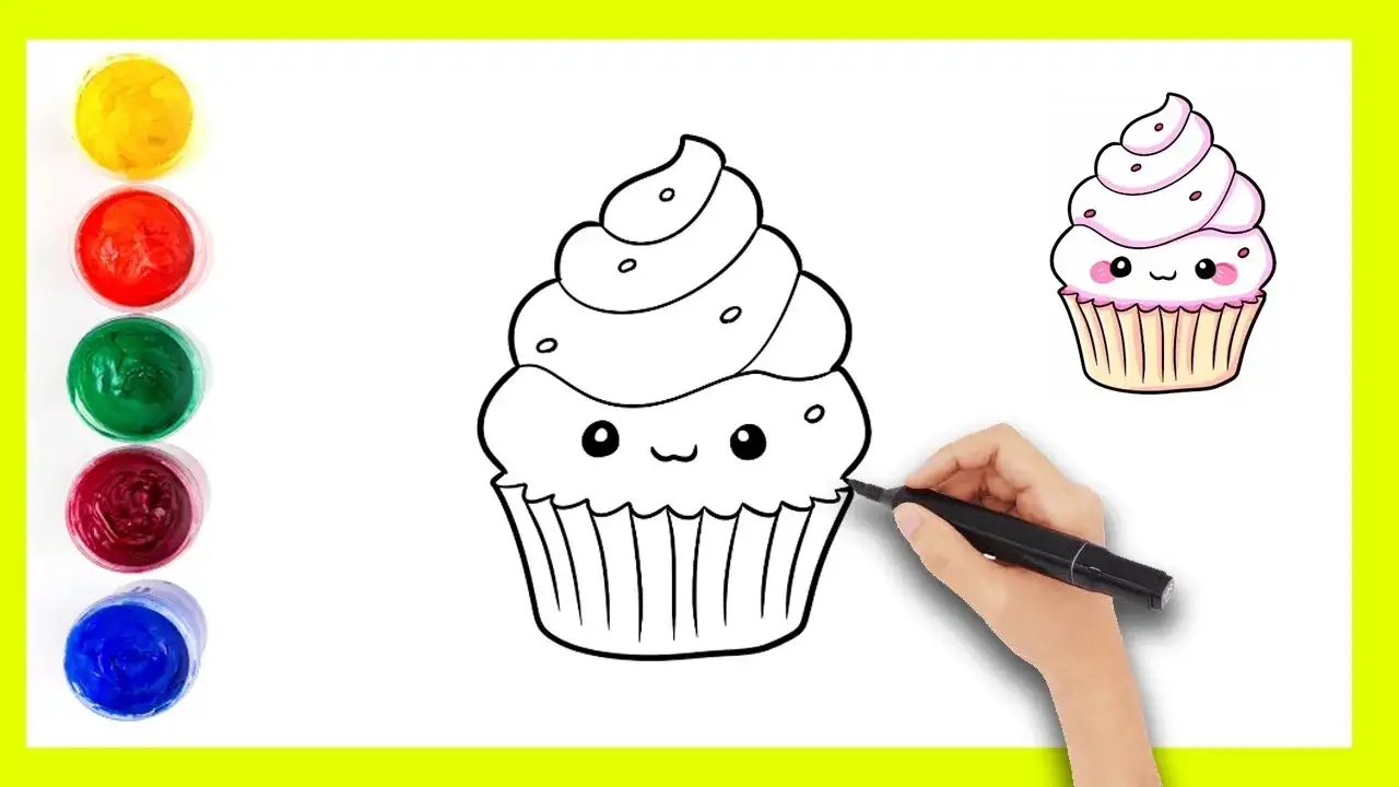 Jak się rysuje babeczkę - proste kroki do pięknego rysunku