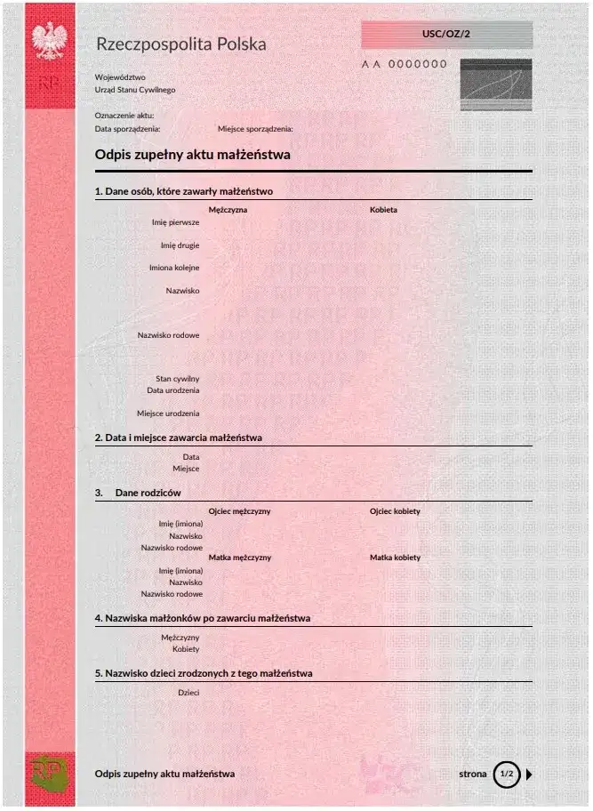 Ważny odpis aktu małżeństwa: Kluczowe informacje, które musisz znać