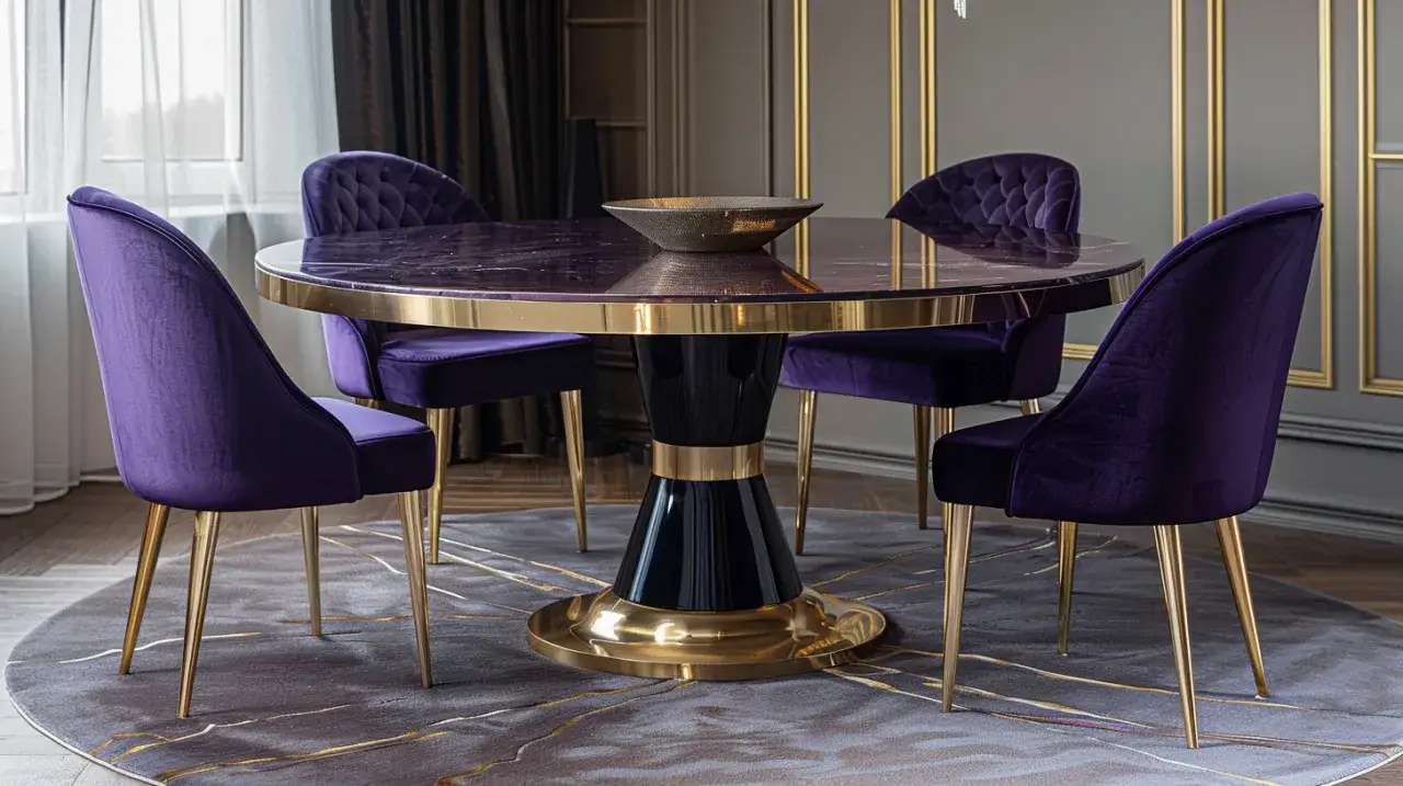 Stół w stylu glamour: Jakie okrągłe stoły glamour rozkładane są najmodniejsze?