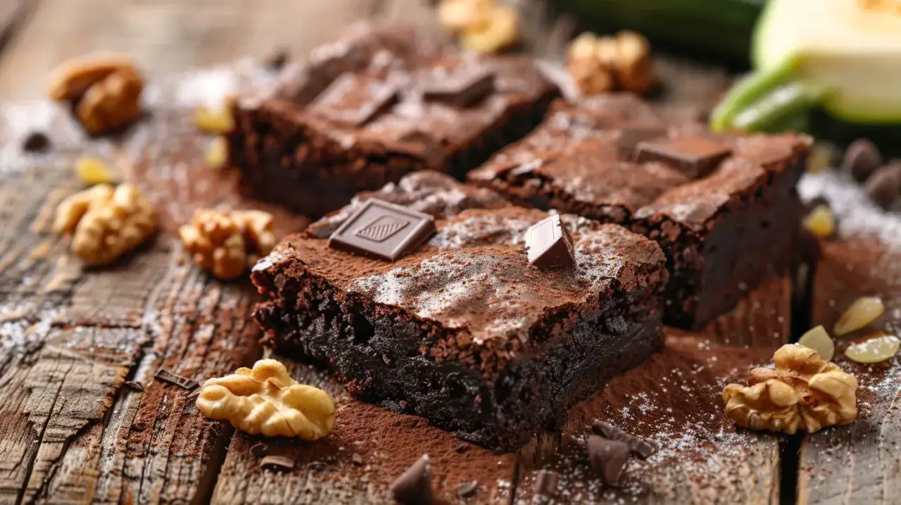 Brownie z cukinii - Fit przepis na zdrowe brownie bez cukru