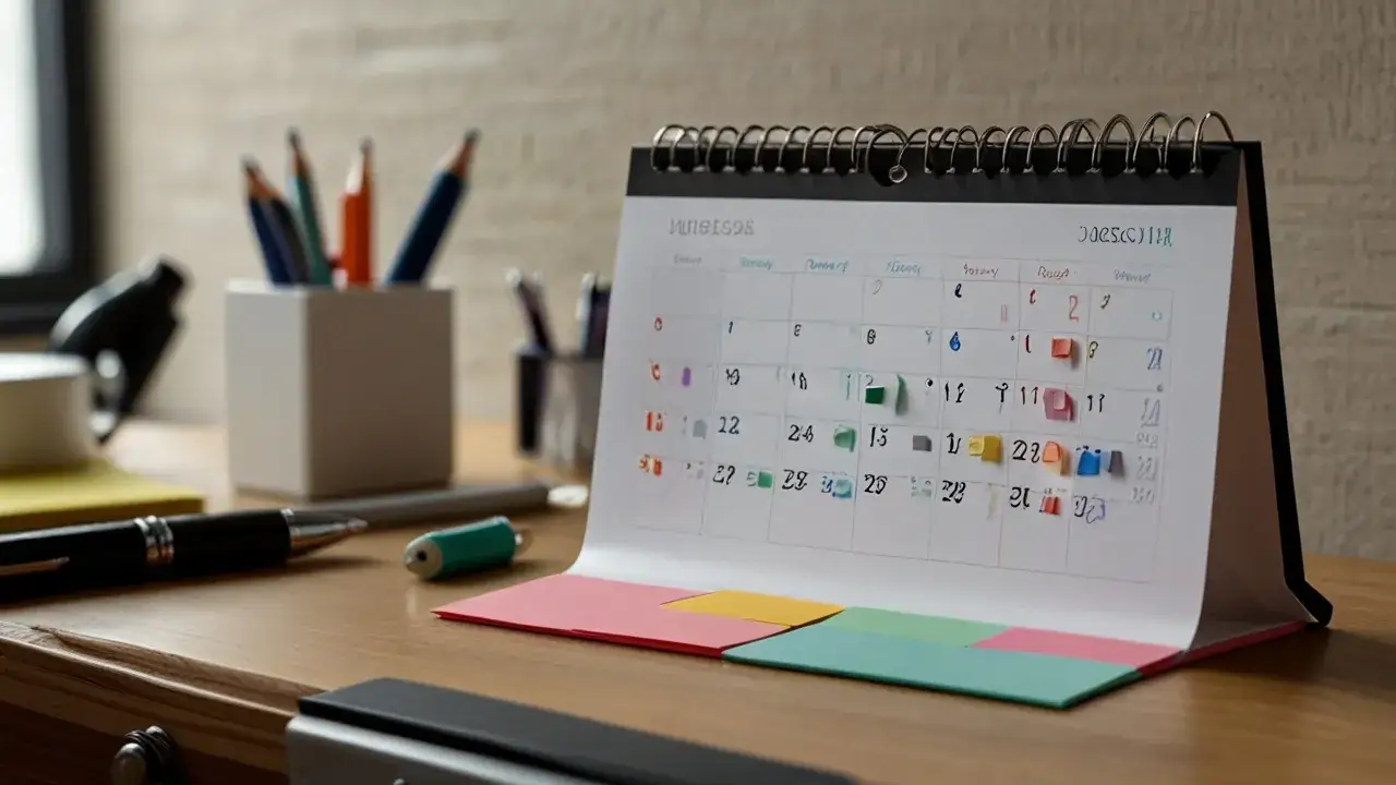Kalendarz podkładka na biurko: Jak usprawnić organizację pracy?