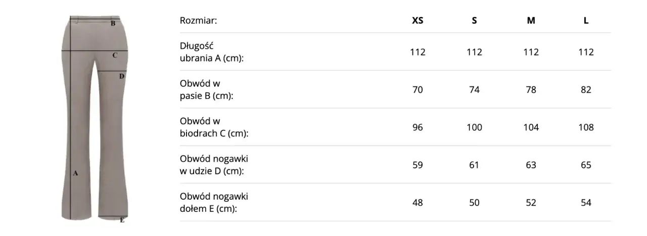 80 cm w pasie - który rozmiar damski wybrać, aby dobrze dopasować?