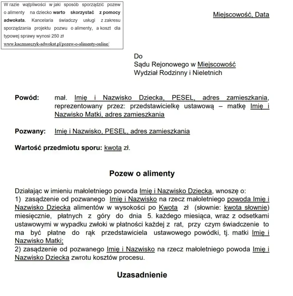 Gdzie złożyć pozew o alimenty, aby uniknąć niepotrzebnych problemów?