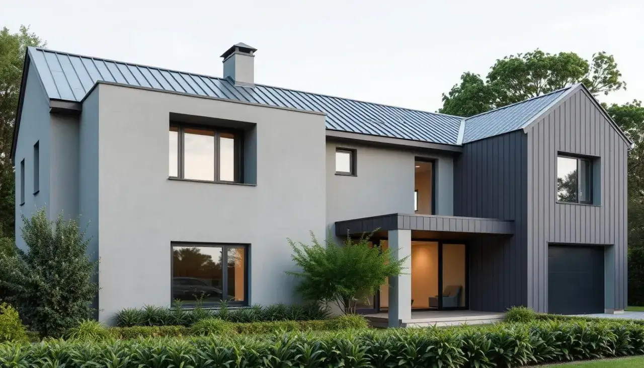 Jaką elewację wybrać do dachu i okien antracytowych, aby nie żałować?